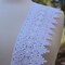 1 Yard White 4 Inch Lisetta Elegant Floral Organza Lace Trim for Wedding Dress Costume